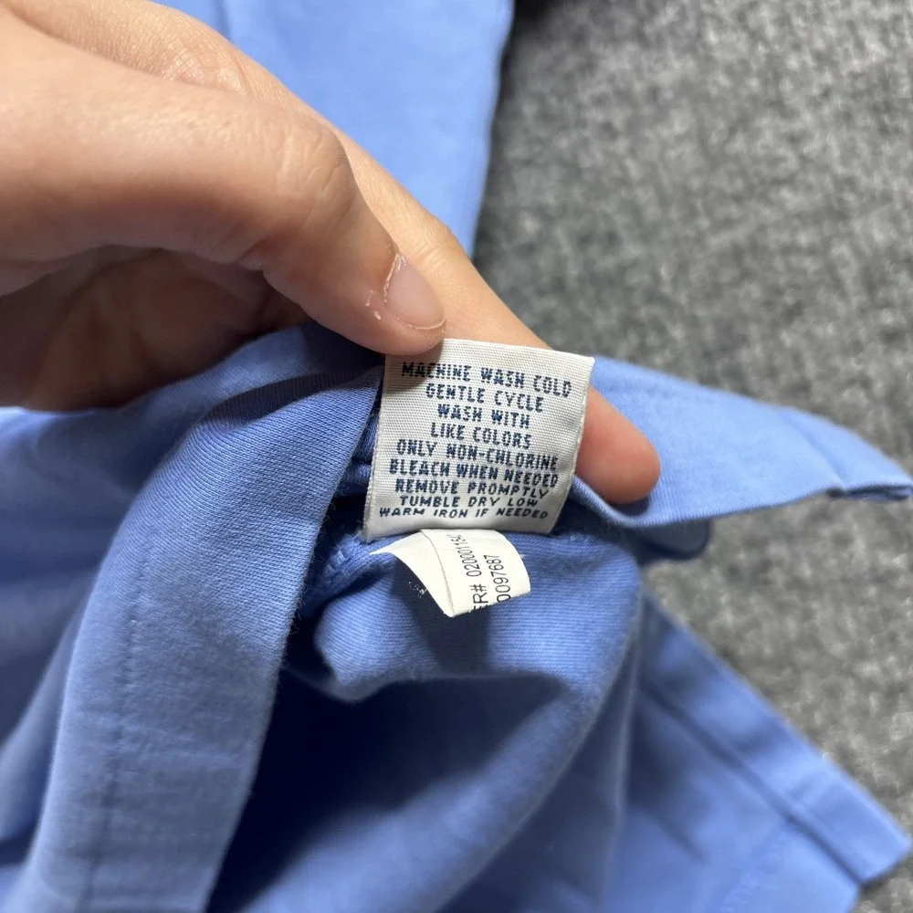 Polo Ralph Lauren Men's XL Short Sleeve Shirt Pima‎ Soft Touch Blue Flesh Pony